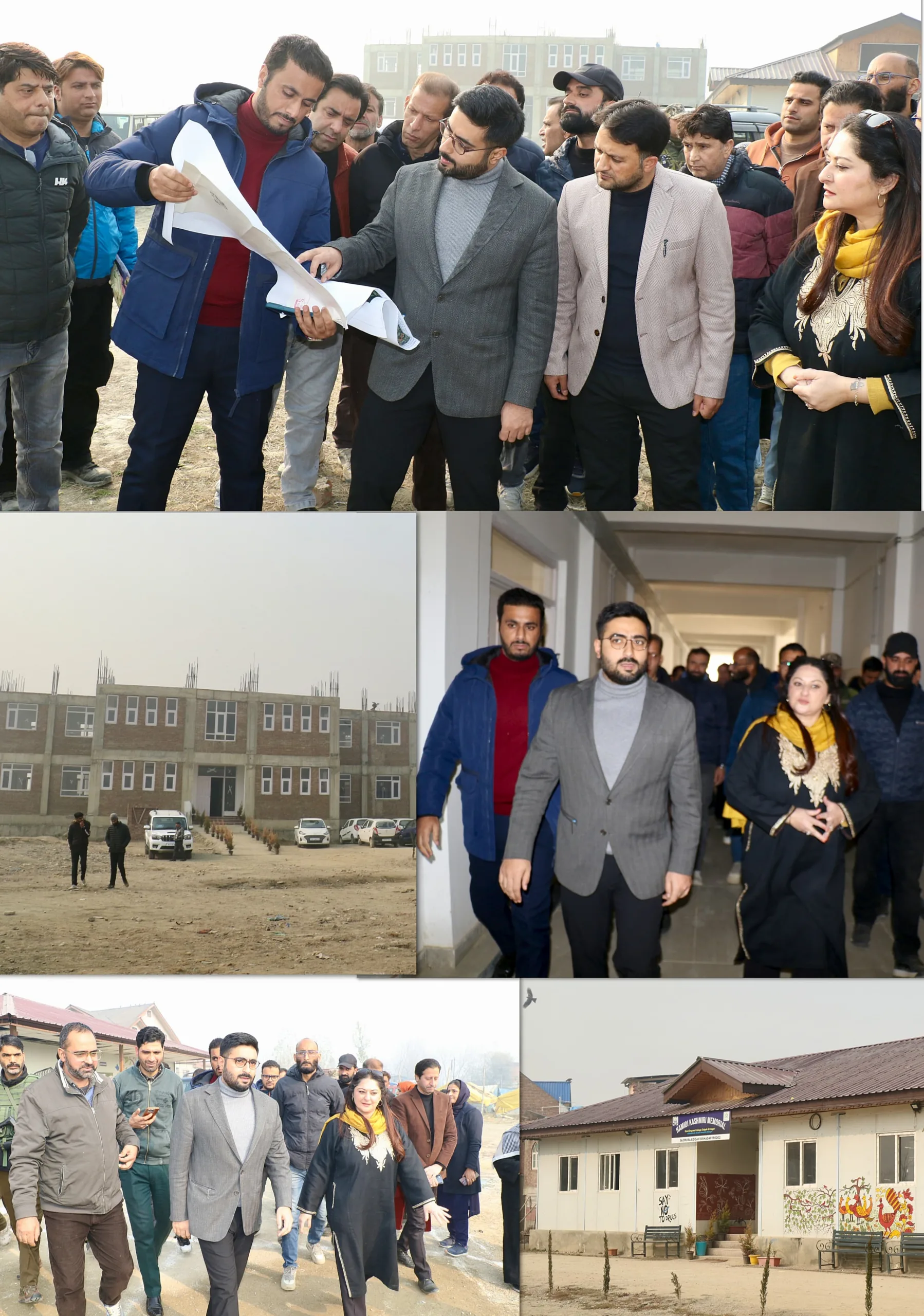 DC Srinagar visits Degree College Eidgah to oversee progress of infrastructure upgradation