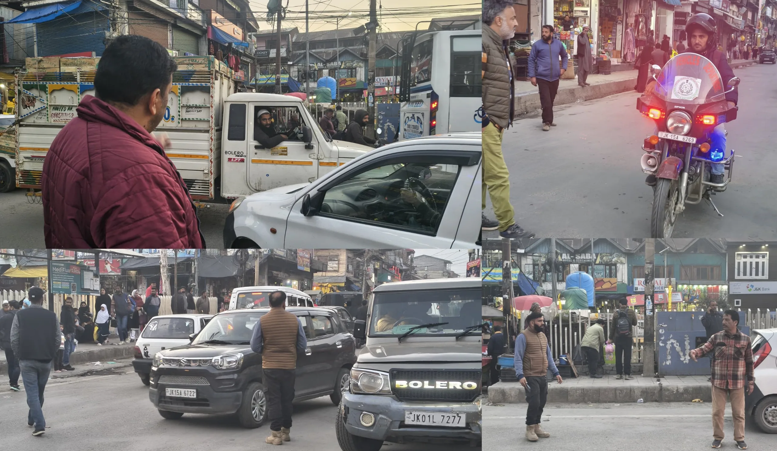 Traffic Enforcement Drive Held in Bandipora to Ease Congestion in Main Market