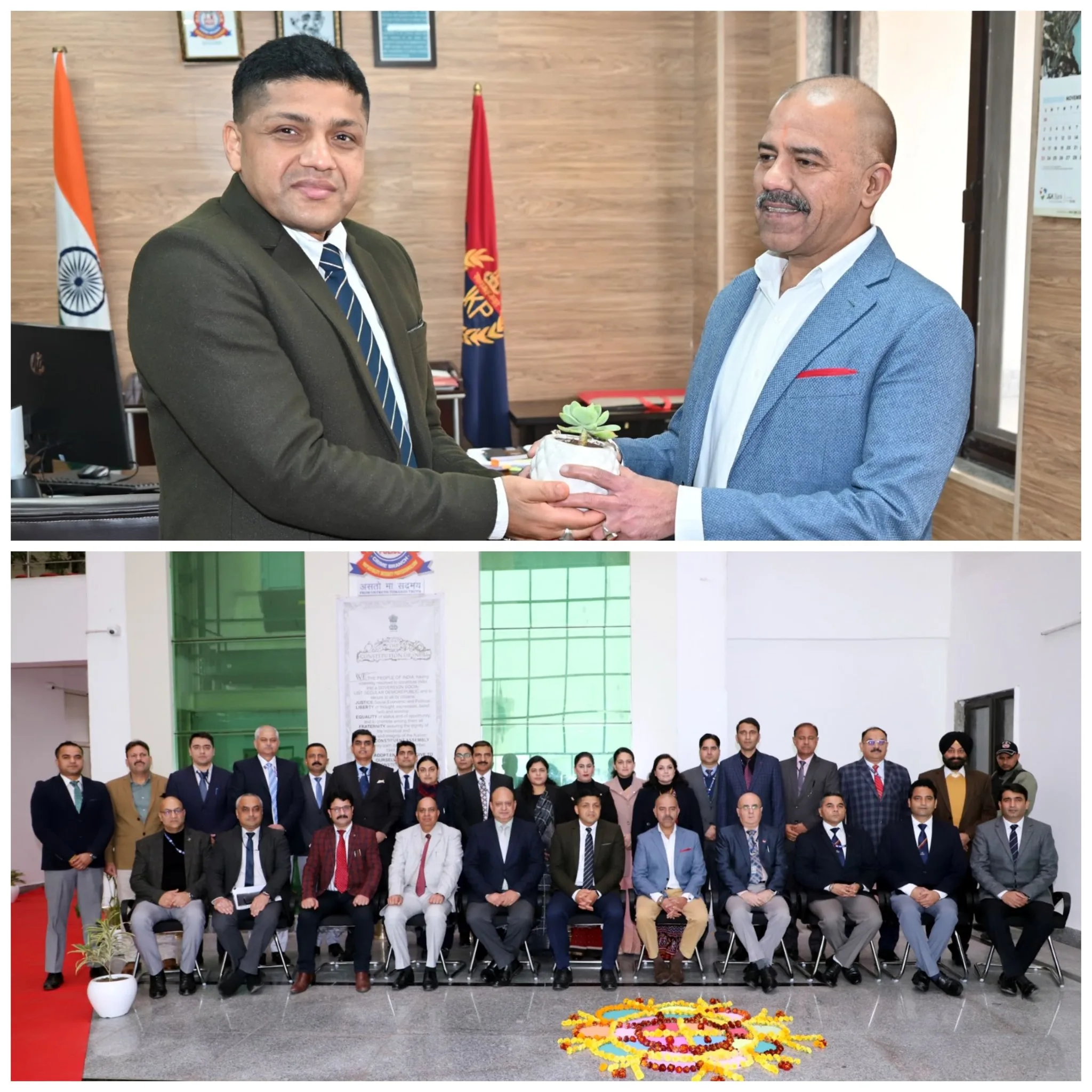 DGP J&K Nalin Prabhat visits Crime Branch headquarters Jammu