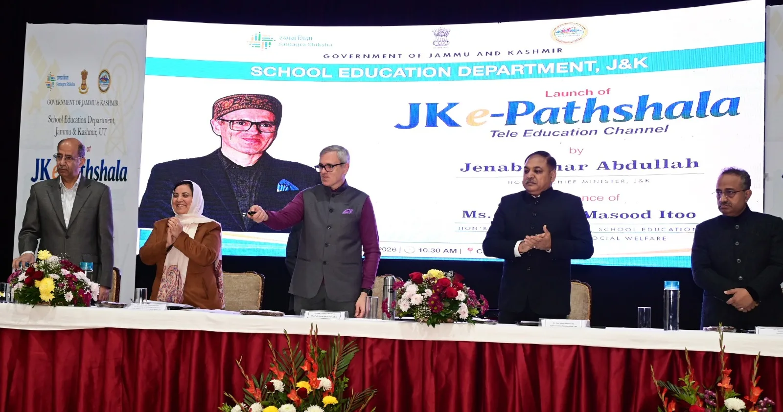 CM Omar launches JK e-Pathshala tele education channel