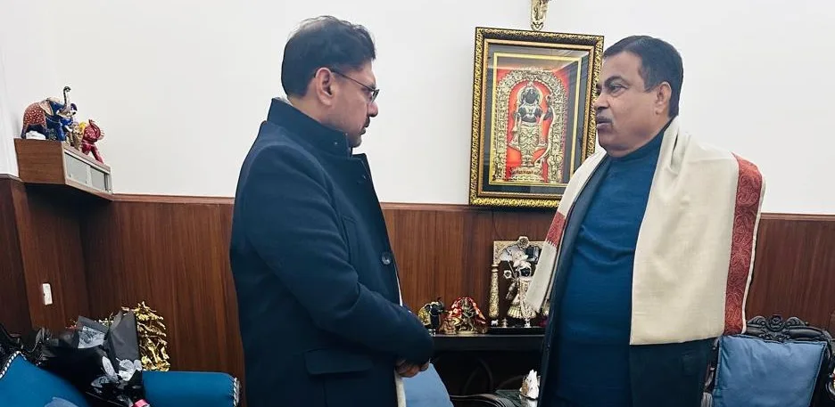 Satish Sharma attends National Transport Ministers’ Meeting, meets Nitin Gadkari
