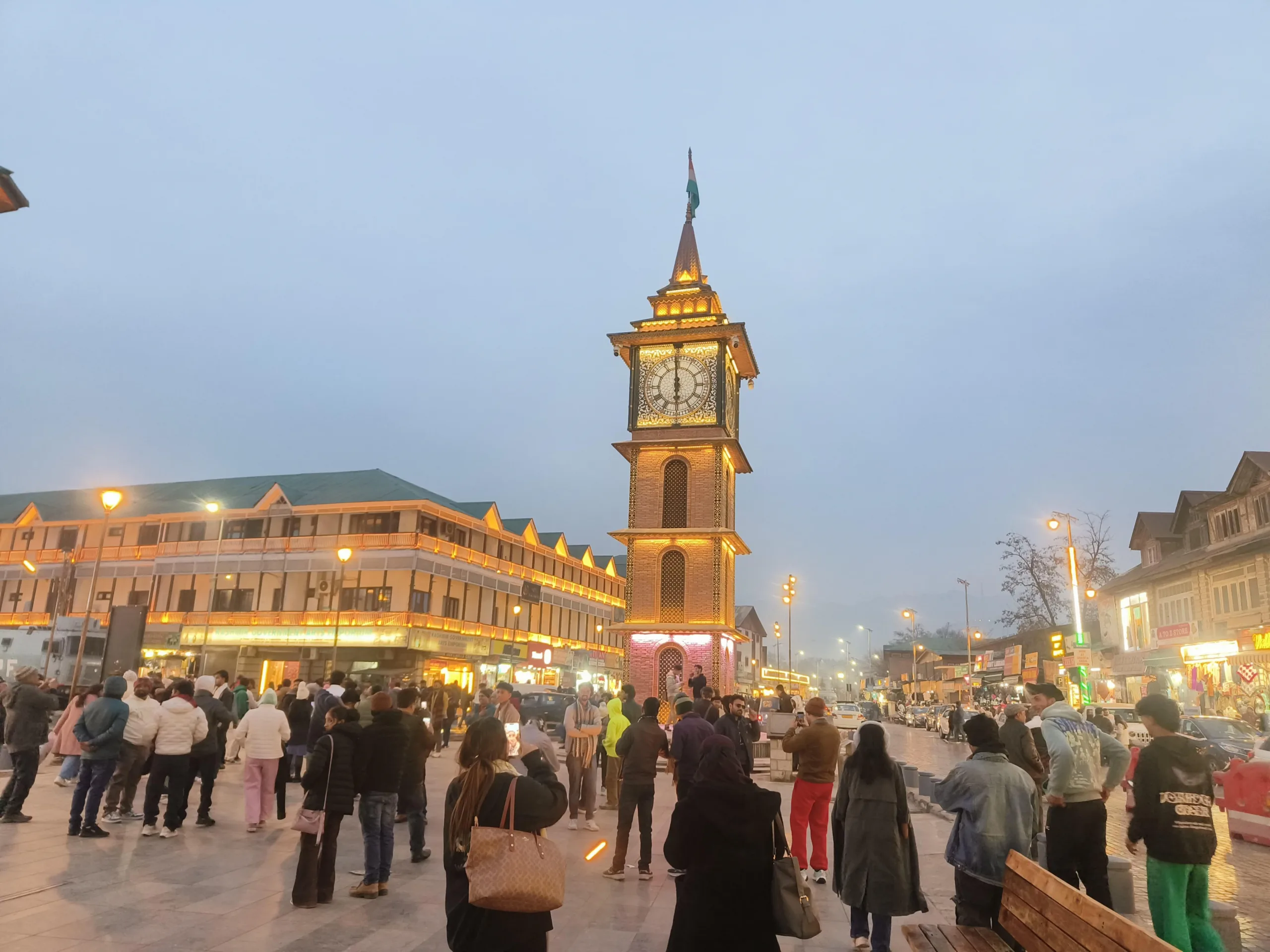 Lal Chowk’s clock tower attracts tourists ahead of Republic Day
