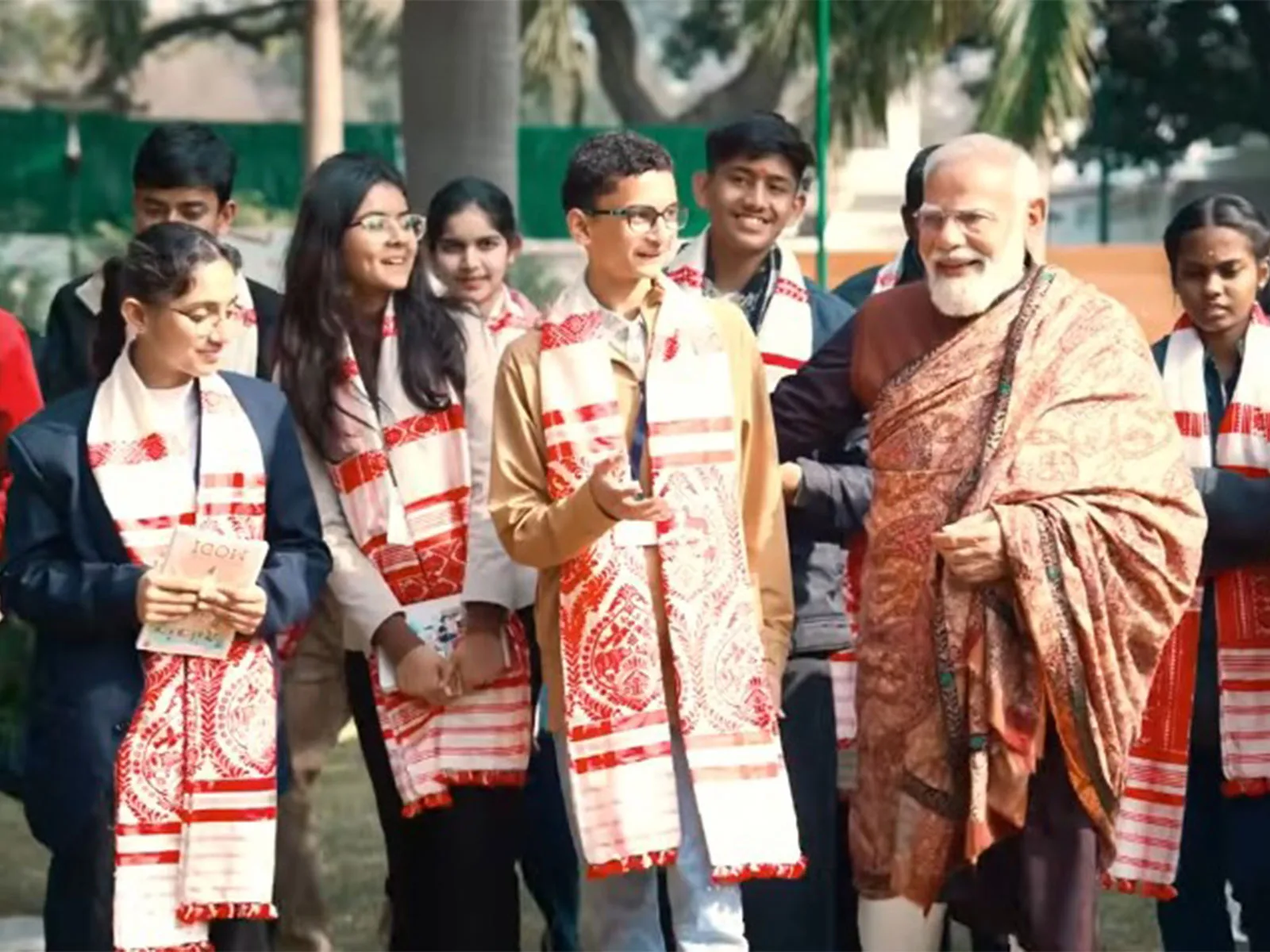 PM Modi interacts with students during Pariksha Pe Charcha 2026