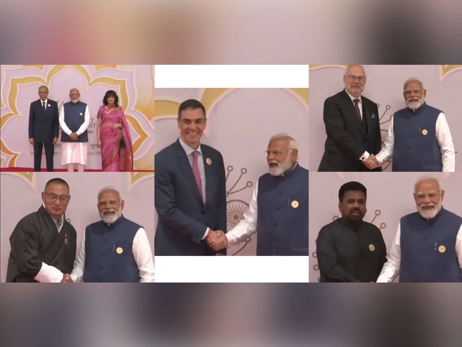 PM Modi welcomes World Leaders at Bharat Mandapam during India AI Impact Summit 2026