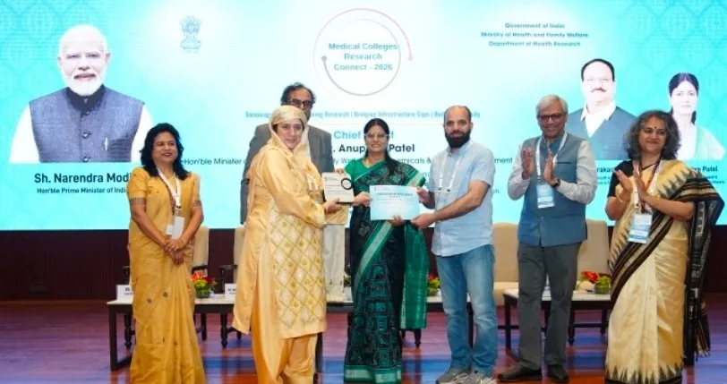 GMC Srinagar bags Excellence Award at Medical Colleges Research Connect–2026