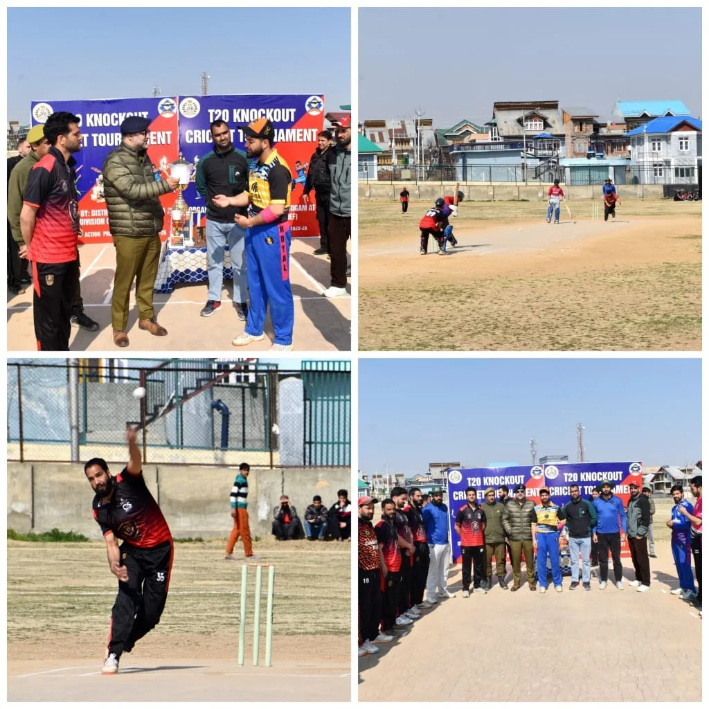 Police organize T-20 knock-out cricket tournament in Budgam
