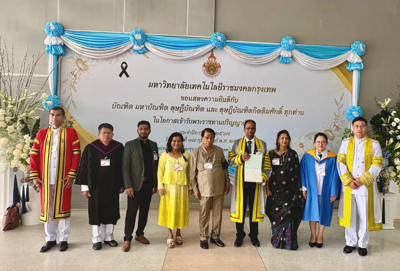 VIT VP honoured with honorary doctorate by Thai University