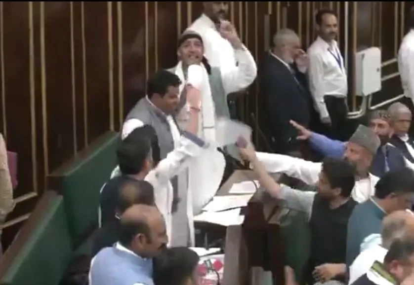 Congress MLA stages protest outside Assembly over attack on Iran